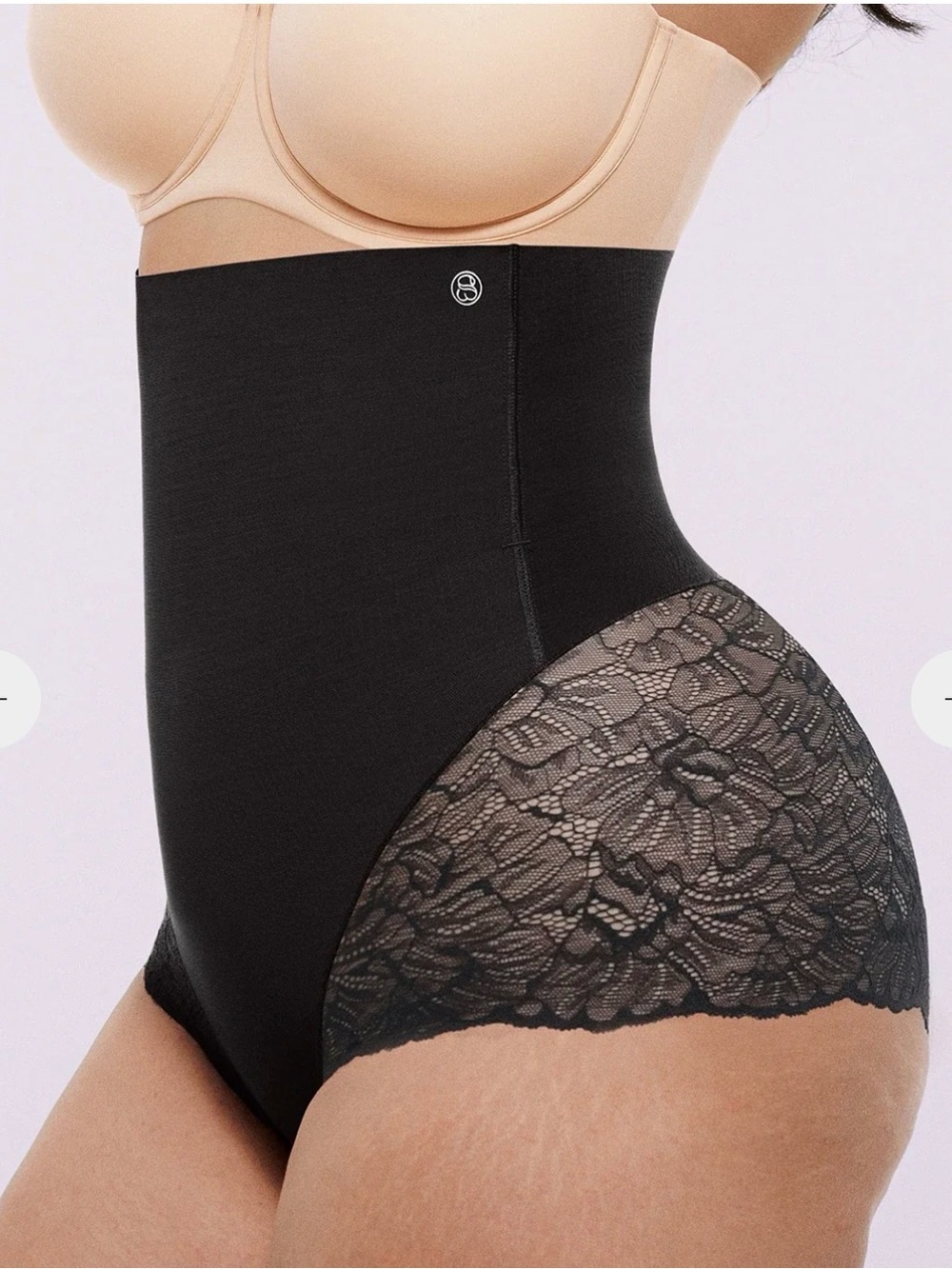 SHAPELLX MeshSmooth™
High-Waisted Sheer Lace Brief